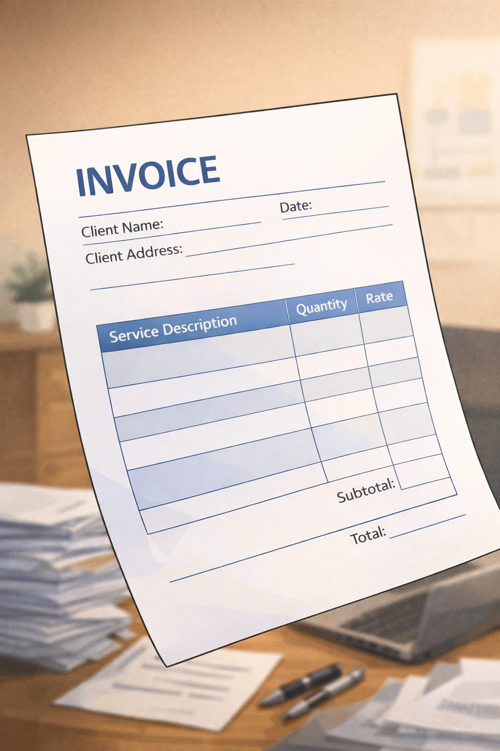 Organizing Invoices A Simple Free Excel Invoice Generator to Save Time & Organize Your ...